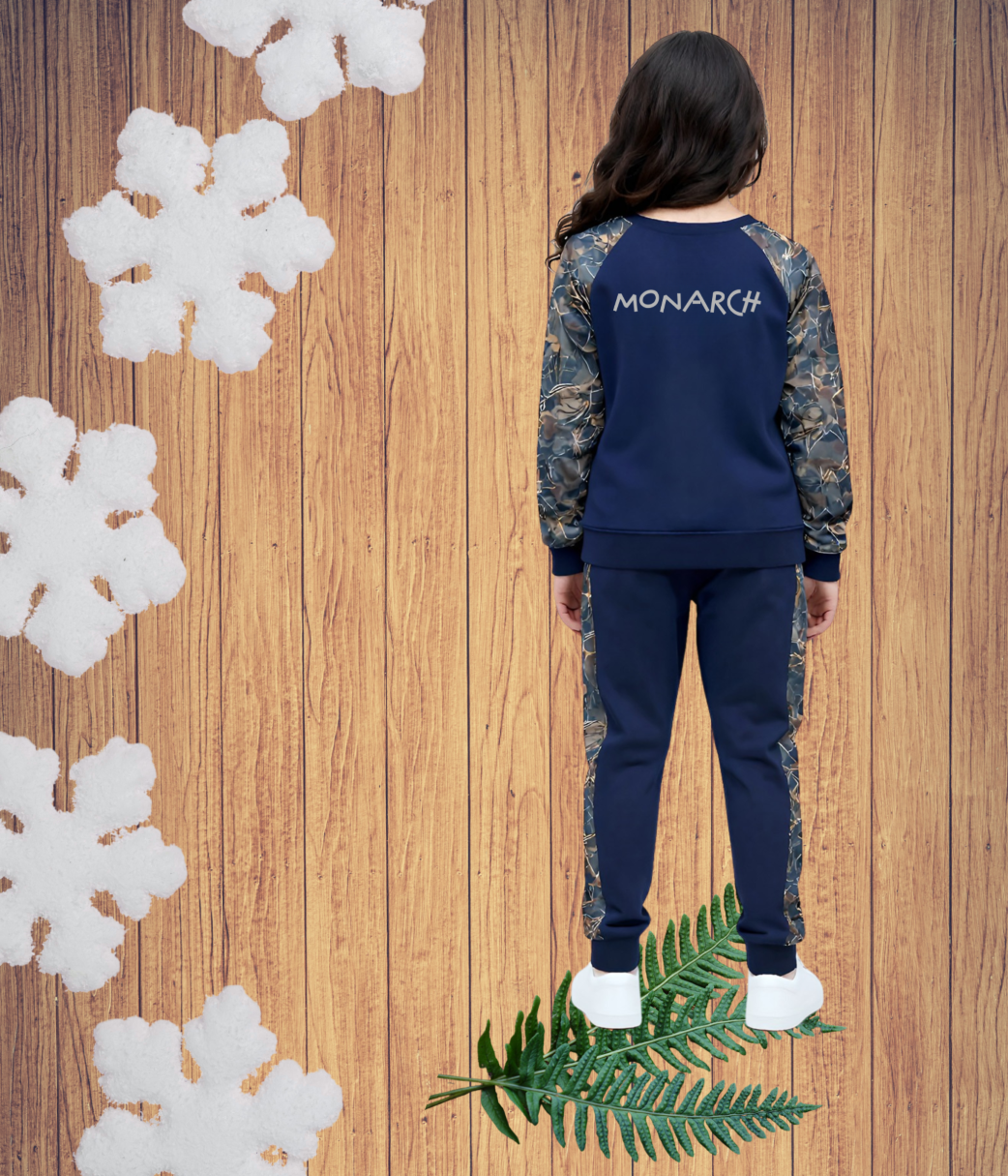 Textured Fleece Sweatshirt with Trouser